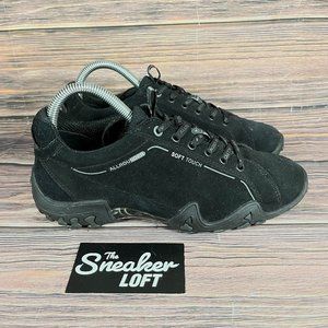 Allrounder by Mephisto Women's Funny Trend Active Suede Lace Up Black Shoes